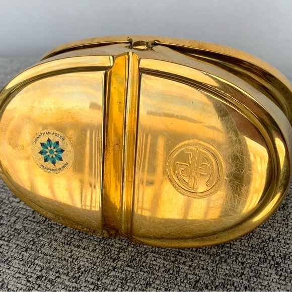 Jonathan Adler Accents Jonathan Adler Xanax Gold Brass Pill Box